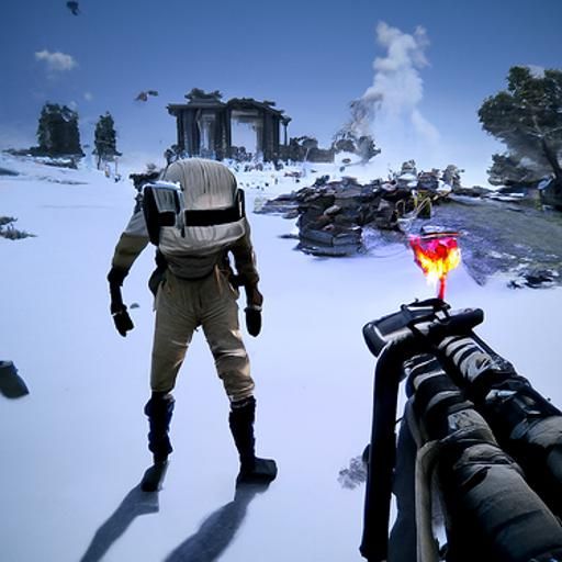 Inferno Battle Scene from Star Wars Battlefront