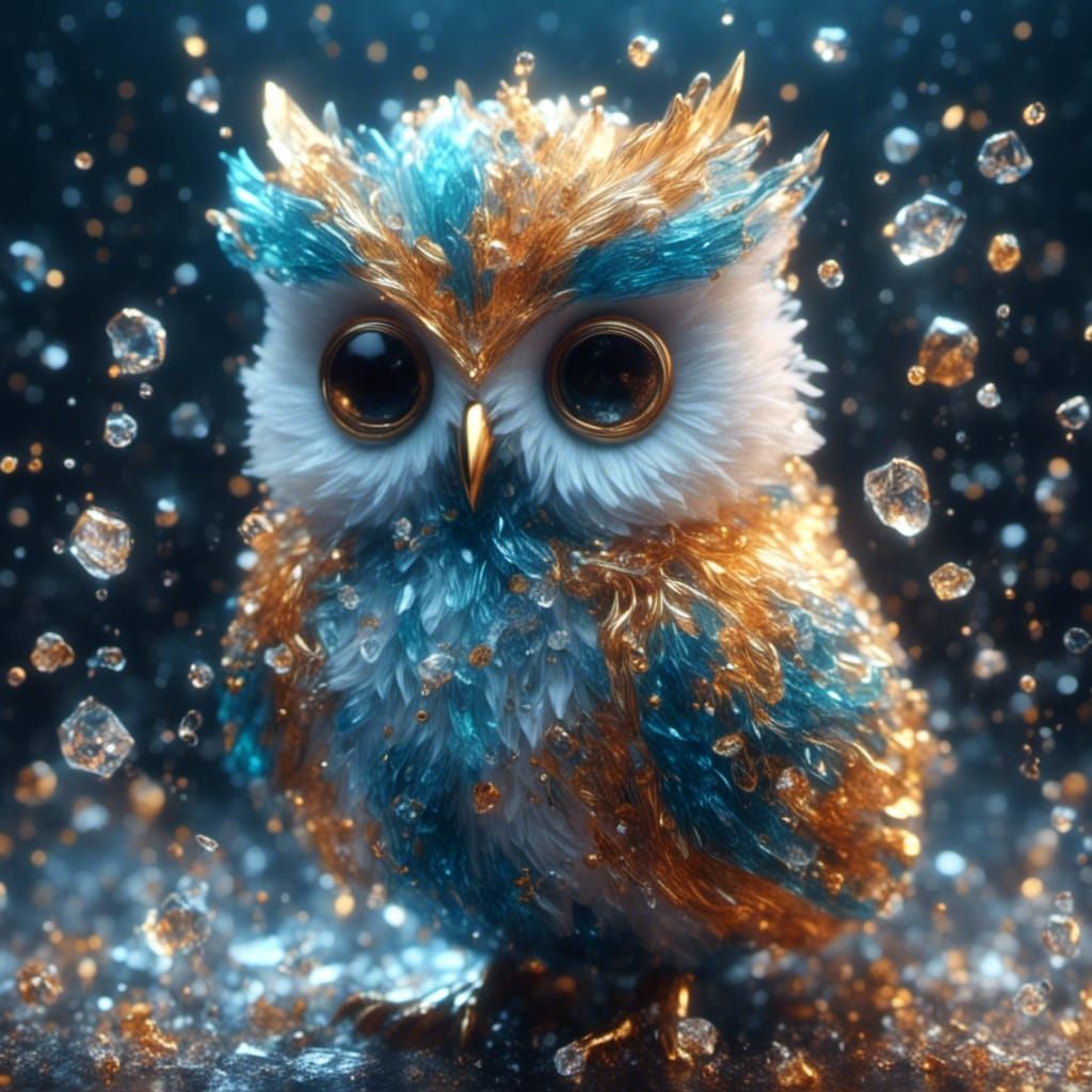 Anime Style Owl Chick Key Visual