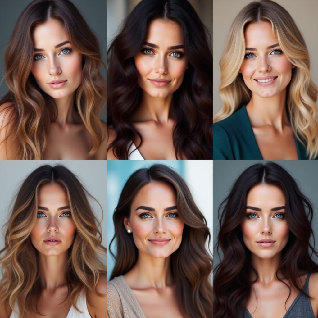 Collage of Six Unique Beautiful Women in Diverse Styles