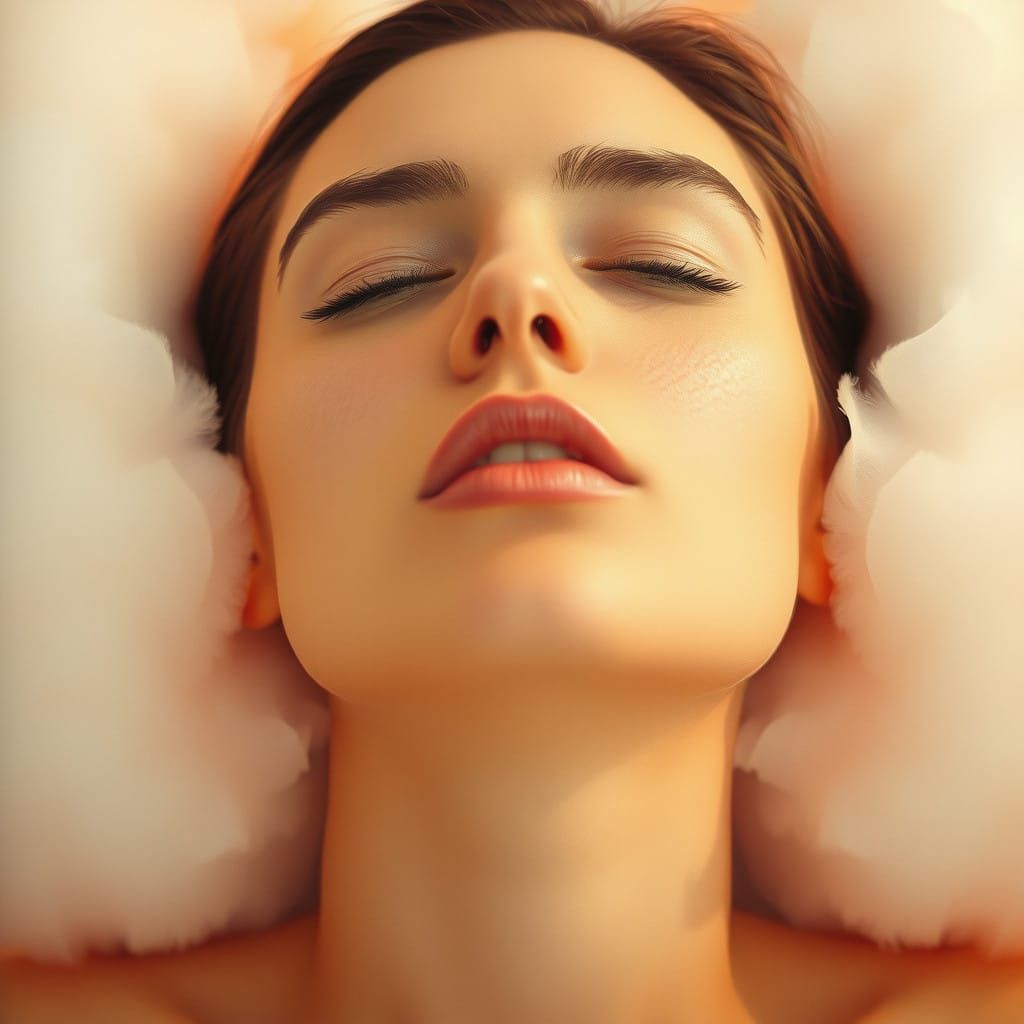 Hypnotized Woman Sinks into Blissful Dreamscape