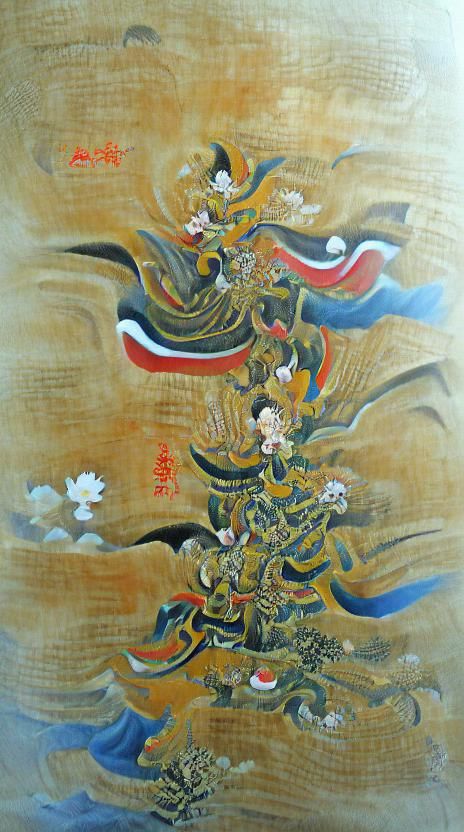 "Universal Worthy", "All Good" Fugen bosatsu (普賢菩薩, Samantabhadra): on sanmaya satoban (オン・サンマヤ・サトバン)
