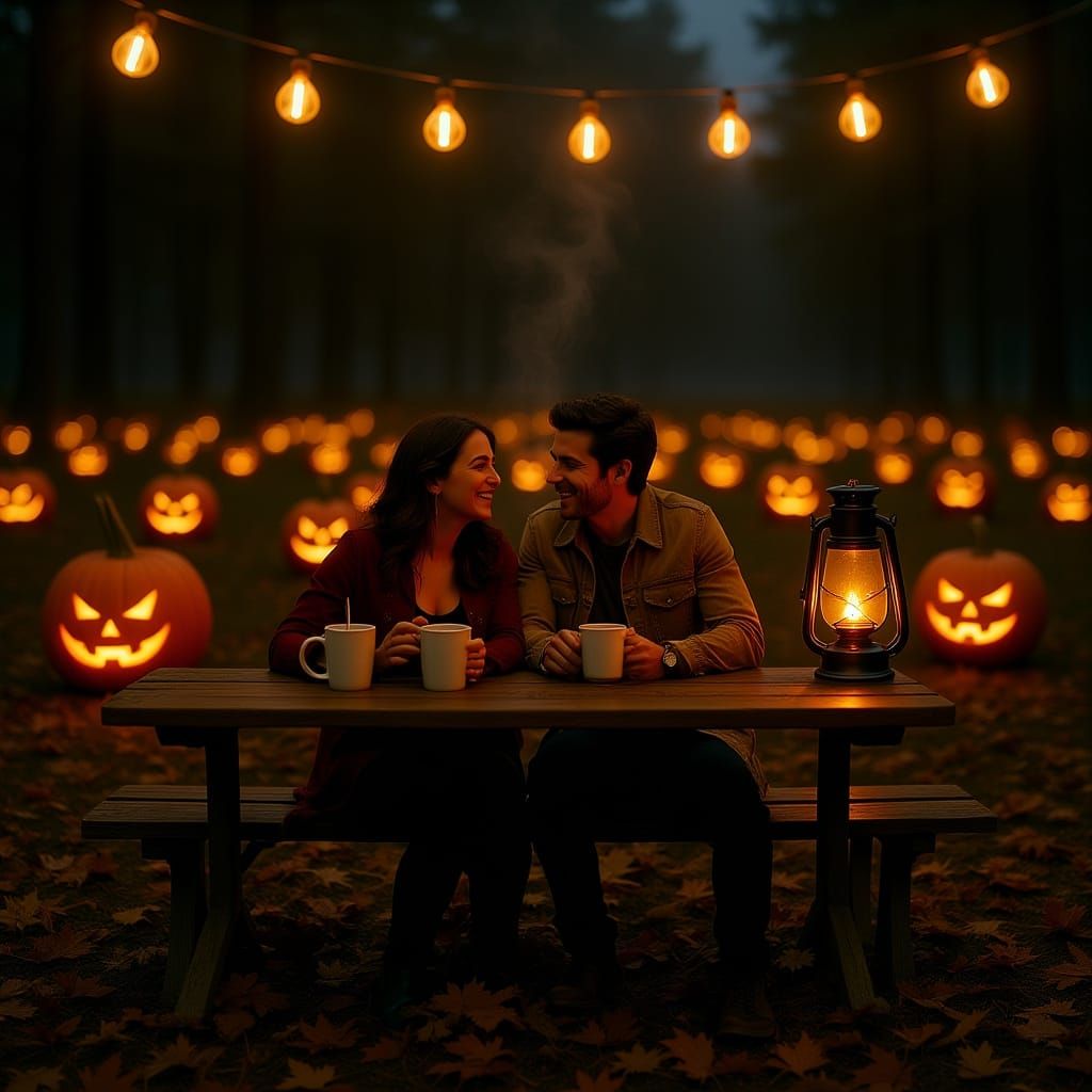 Autumn Date Night in Pumpkin Patch
