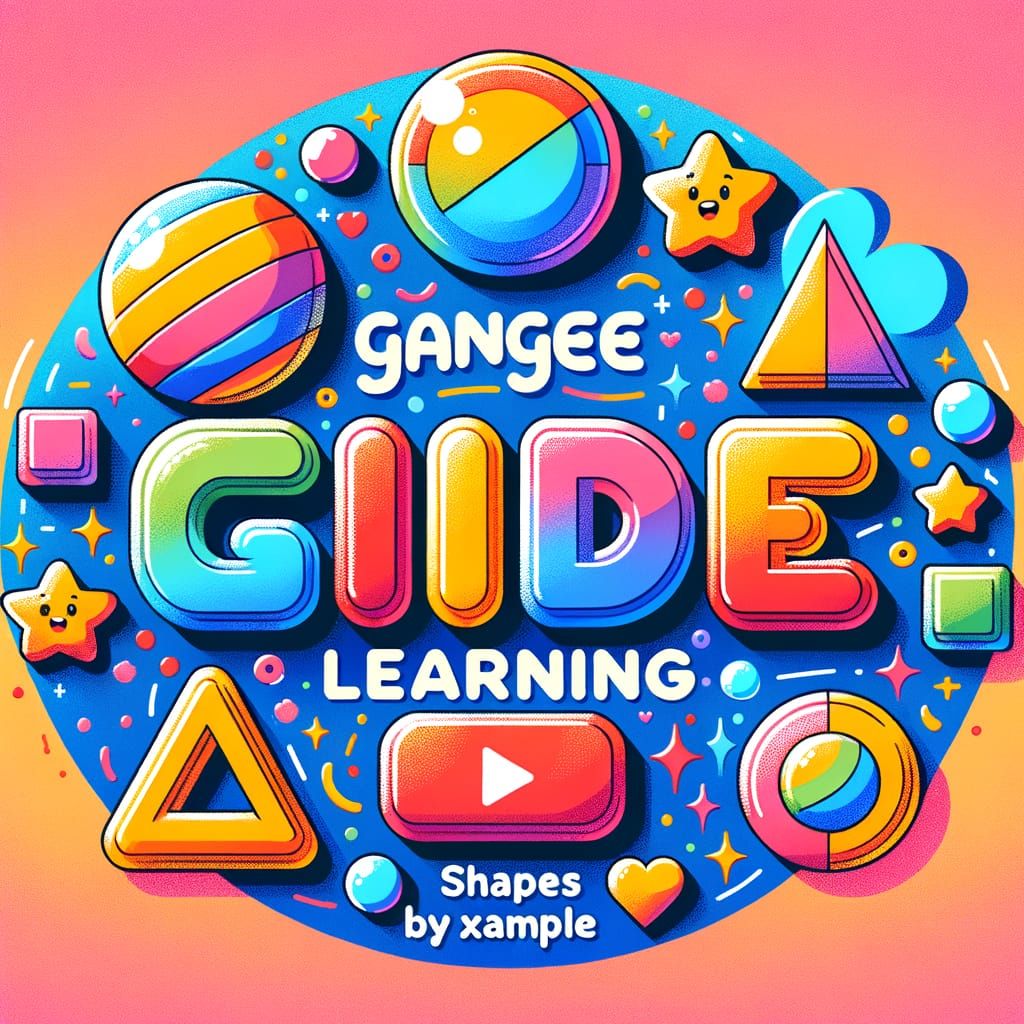 GanZee Kids Shapes Learning: Fun 3D Bubble Font Thumbnail