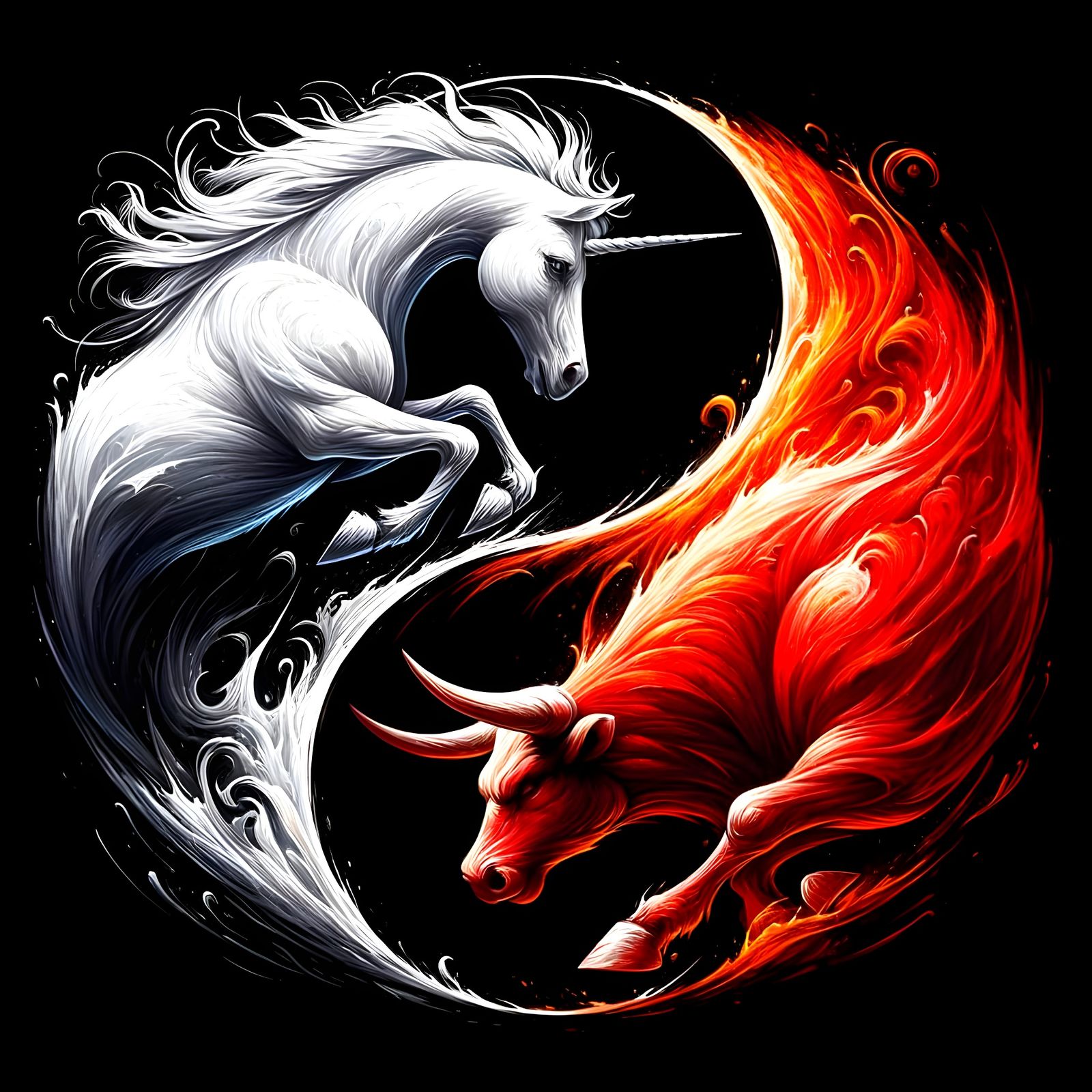 The Last unicorn and the Red bull