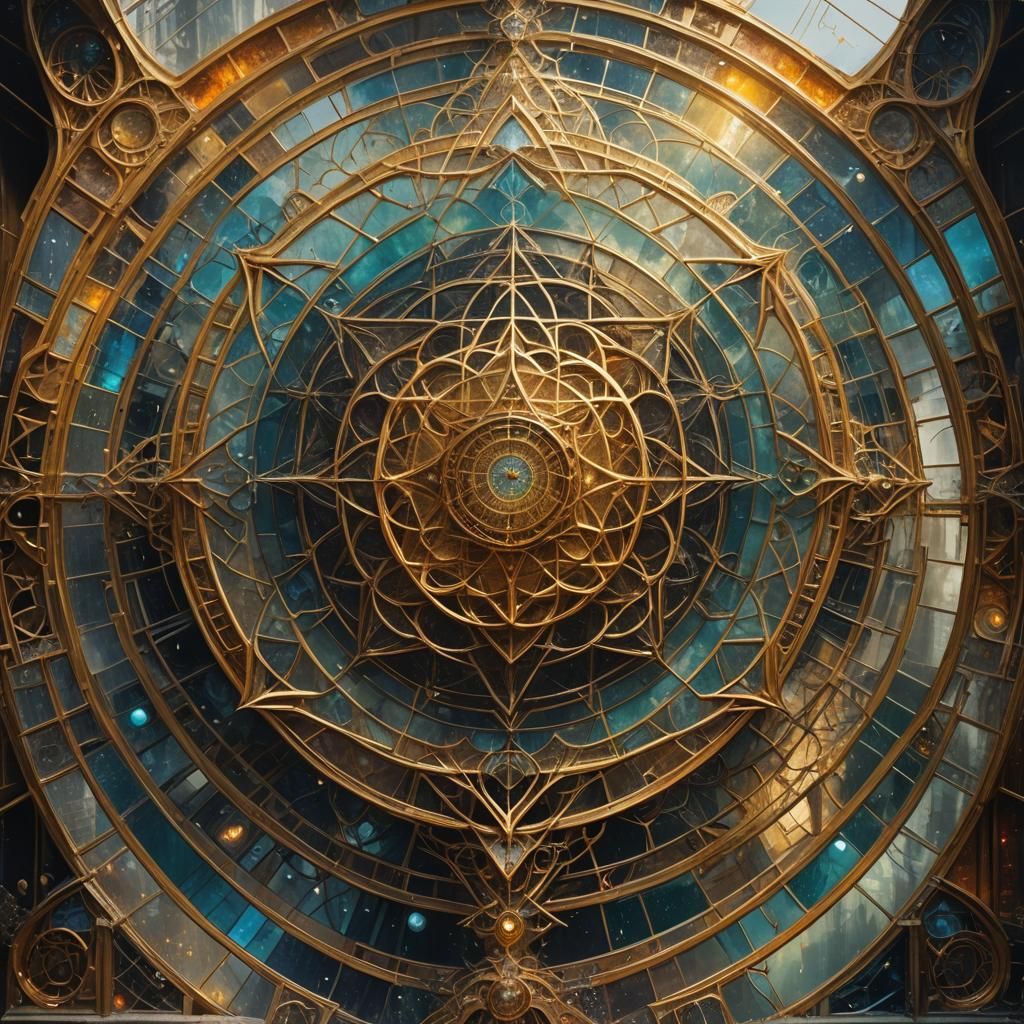 Meditative Sacred Geometry Art in Hyperrealism