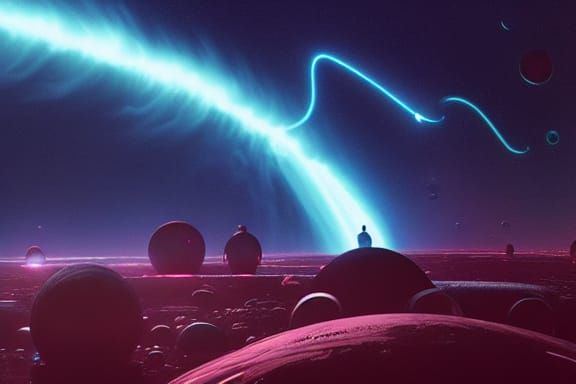 Spectacular Galactic Electrical Storm in Space