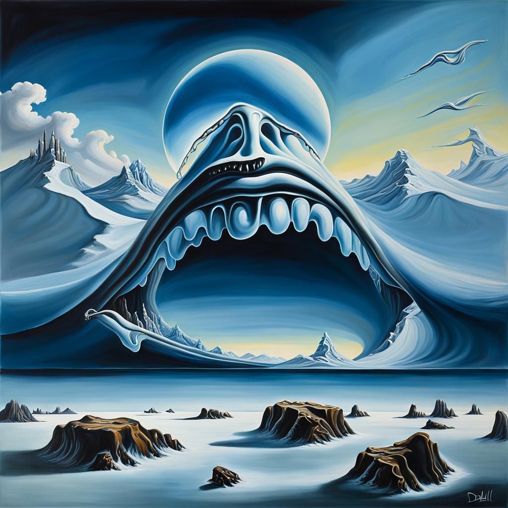 Surreal Eye Landscape Inspired by Salvador Dali
