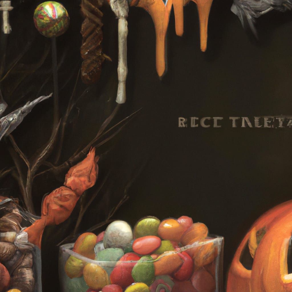 Surreal Photorealistic Trick or Treat Scene