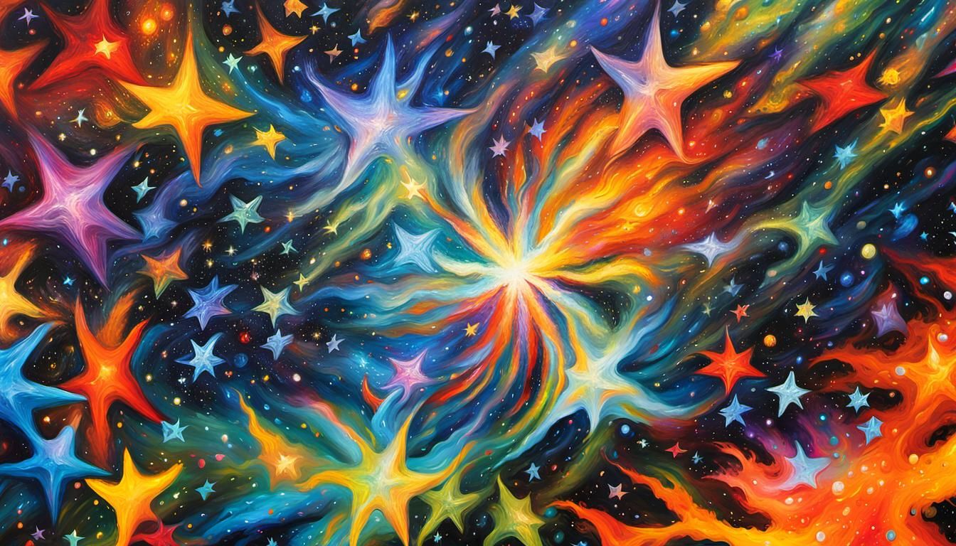 Singular Star Erupts from Vivid Cosmic Maelstrom