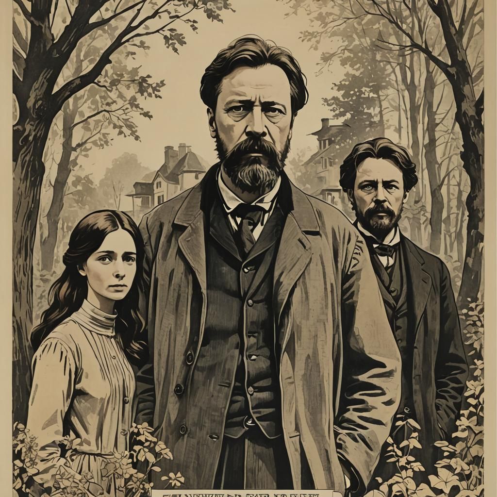 Uncle Vanya Film Poster: Characters in Focus