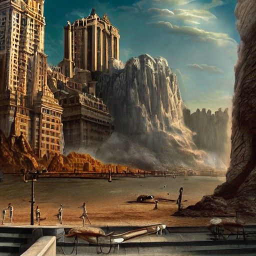 City of the Gods Matte Painting