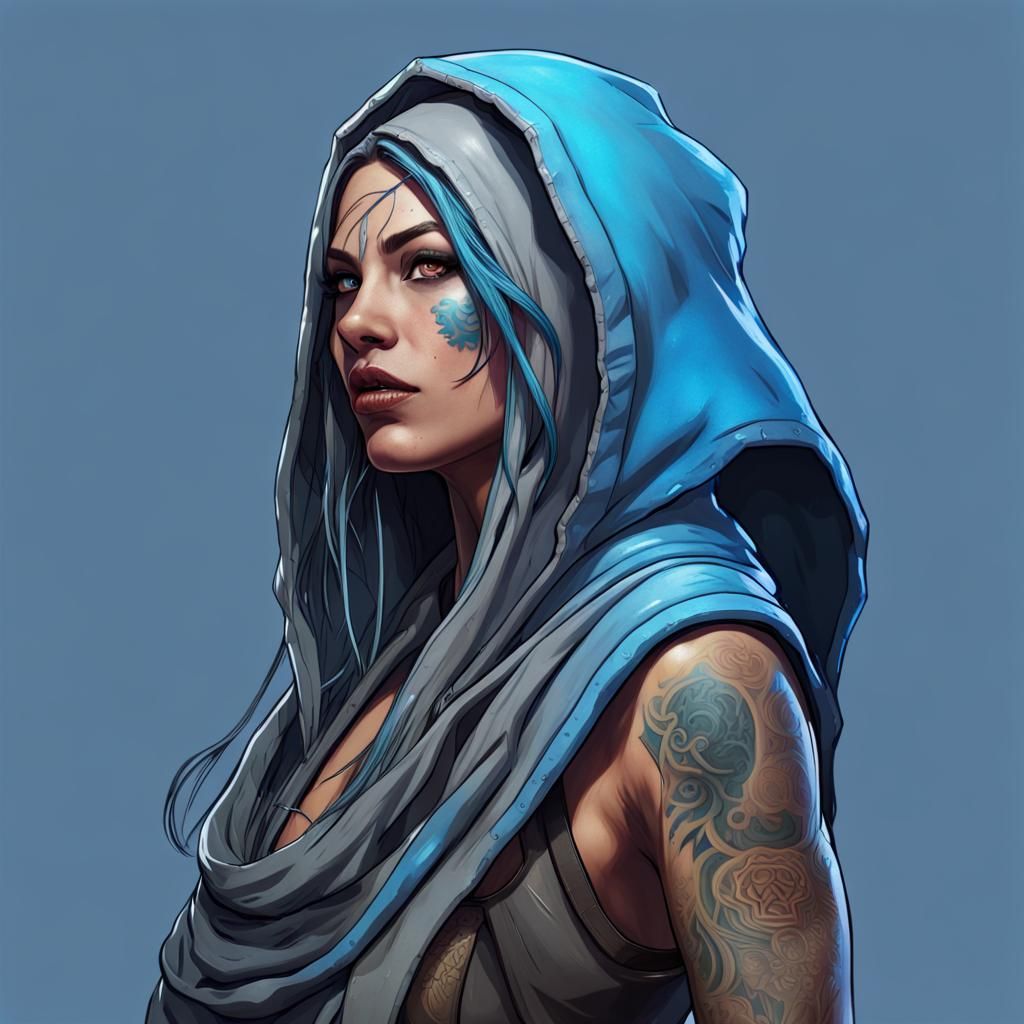 Borderlands Monk Siren: Maya in Hyperrealistic Style