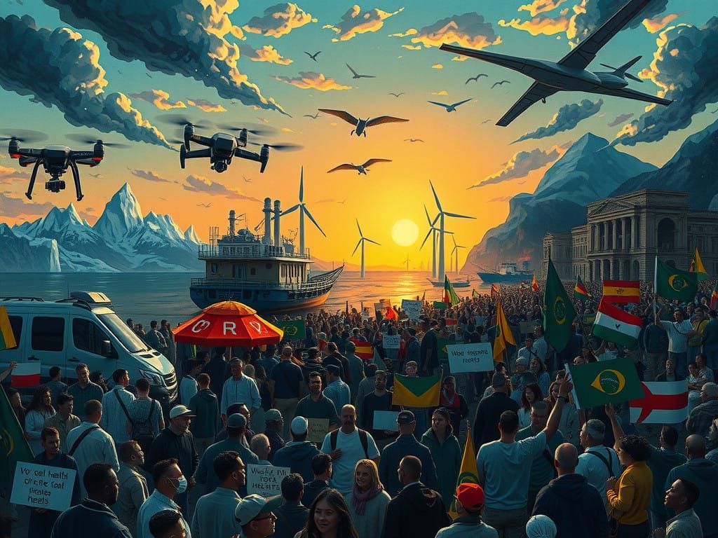 Future Global Events in a Dark Romantic Style