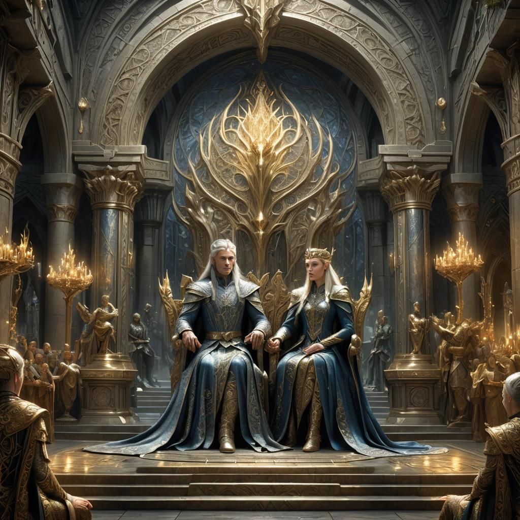 Thingol and Melian in Doriath