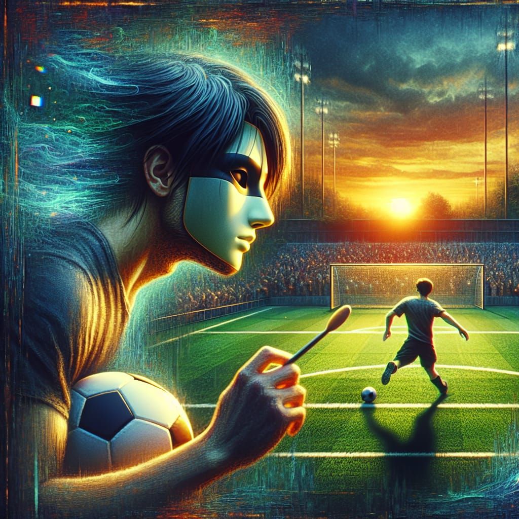 Football Pitch Fantasy Concept Art in 8k