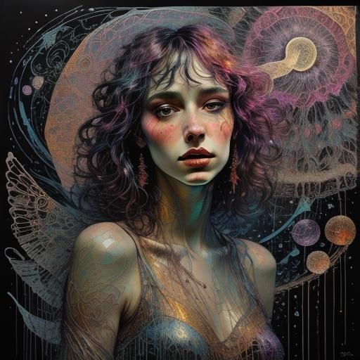 Holographic Pixelscape Light Painting of Cosmic Serenade