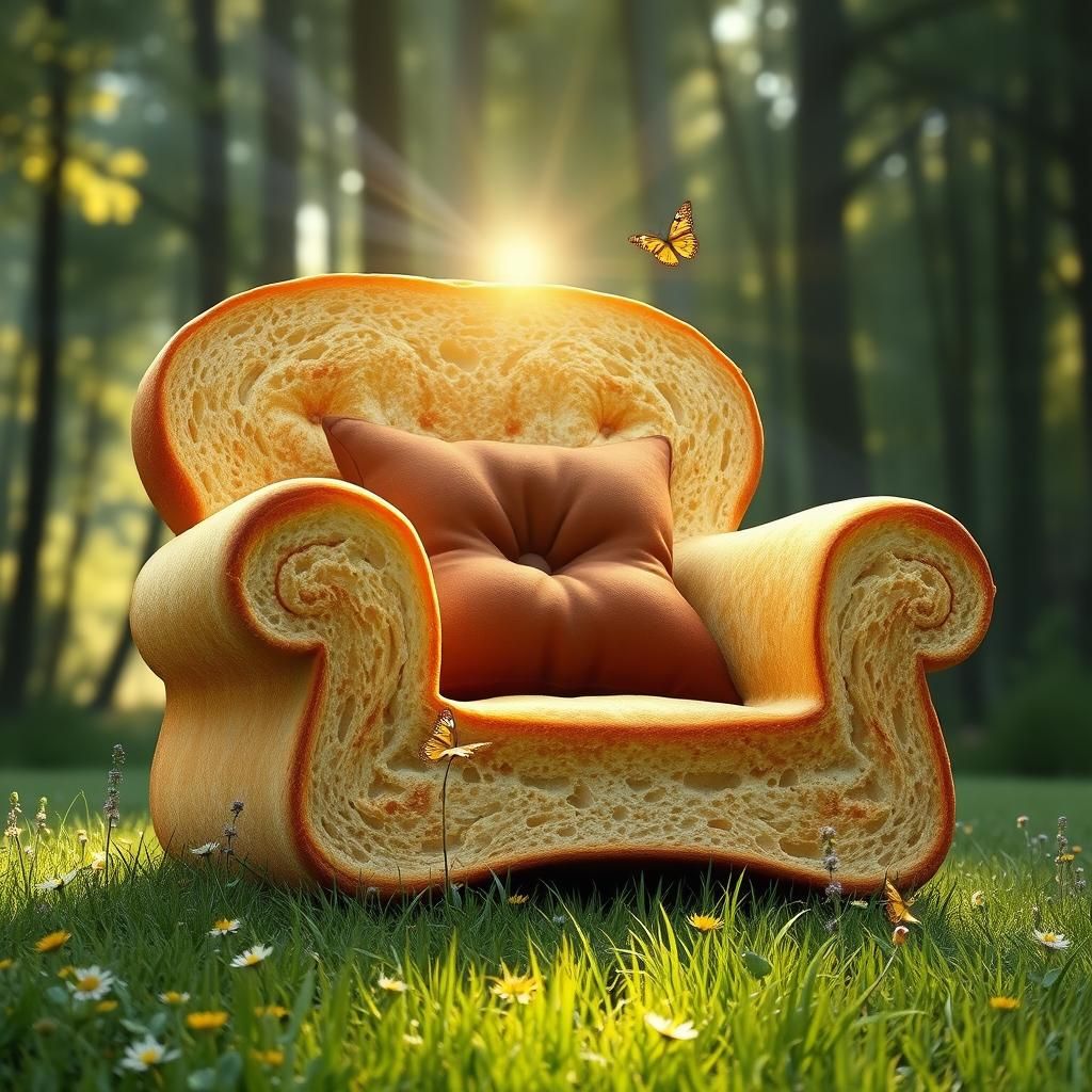 Toast Armchair in Meadow: Fantasy Concept Art