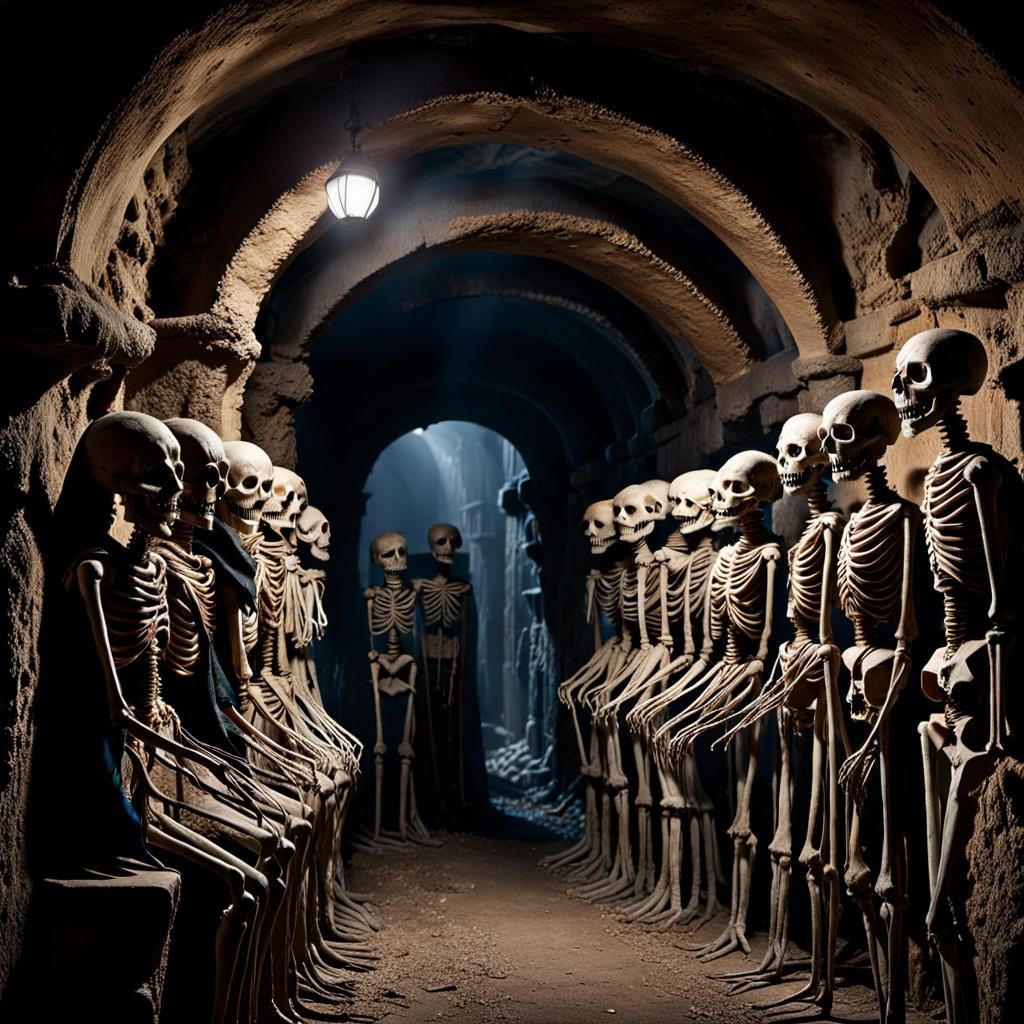 Grotesque Marionettes Born from the Bones of the Dead in a C...