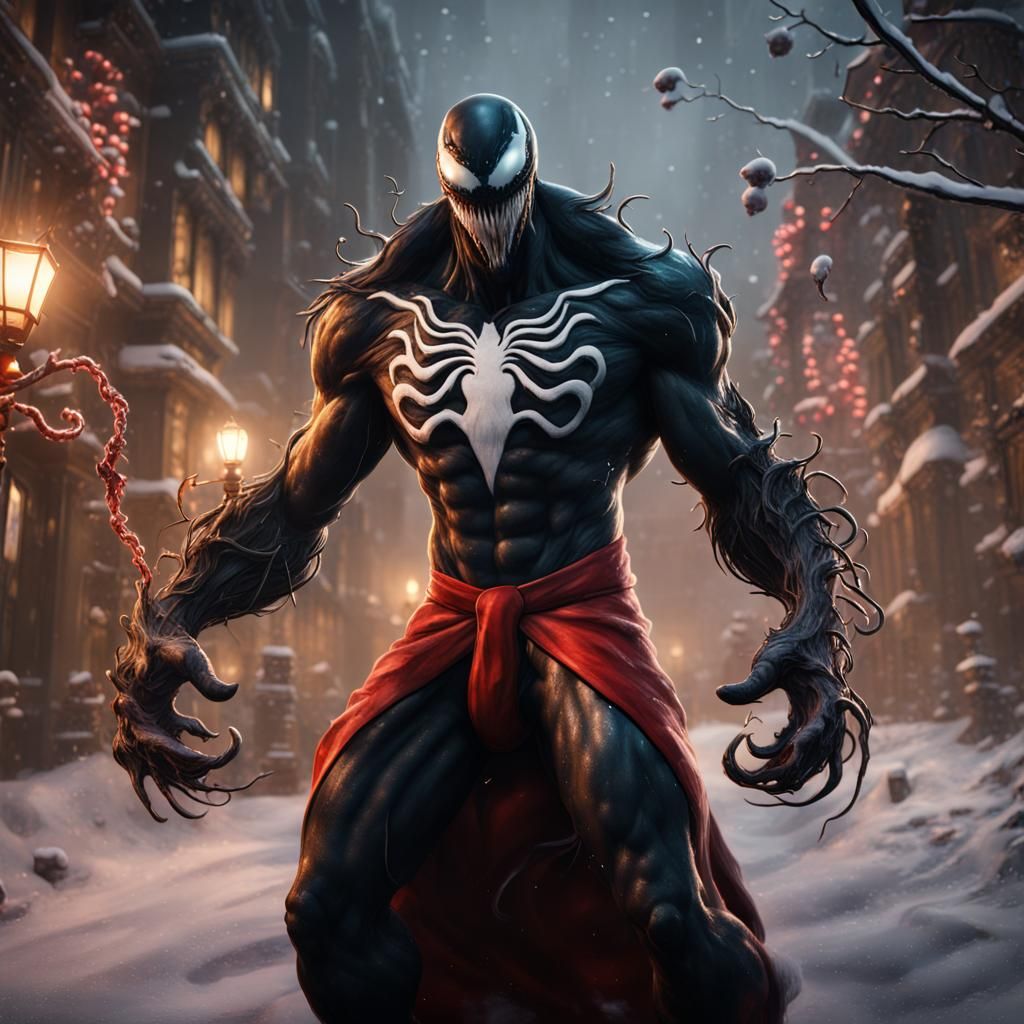 venom as santa