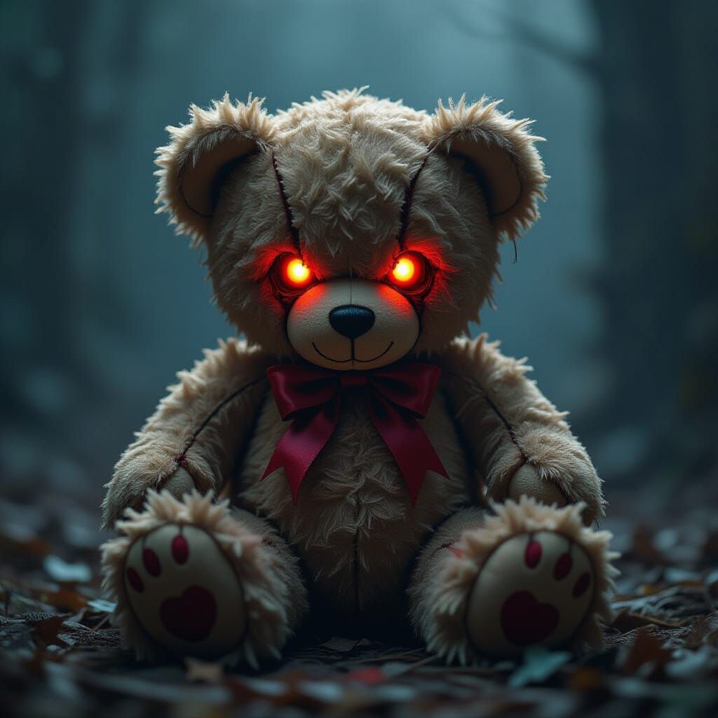 Haunted Antique Teddy Bear Possessed by Bloody Mary