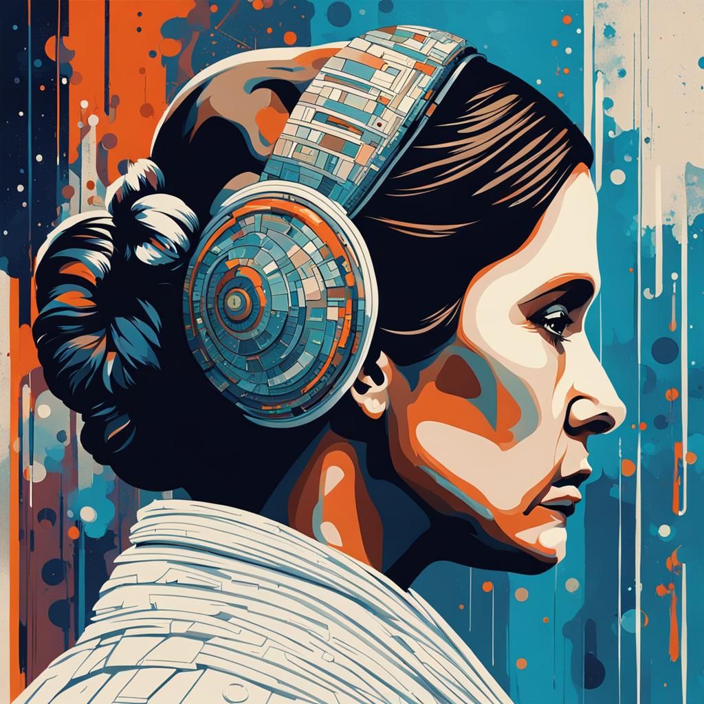 Abstract Art Portrait of a Woman