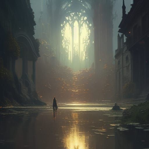 Dark Fantasy World Concept Art in 8k Resolution