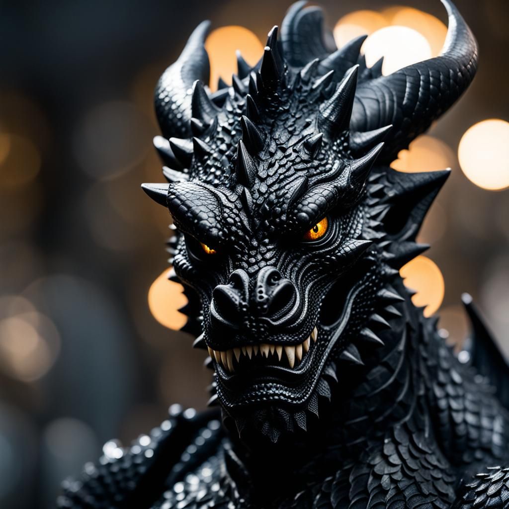 Black Man Transforms into a Dragon