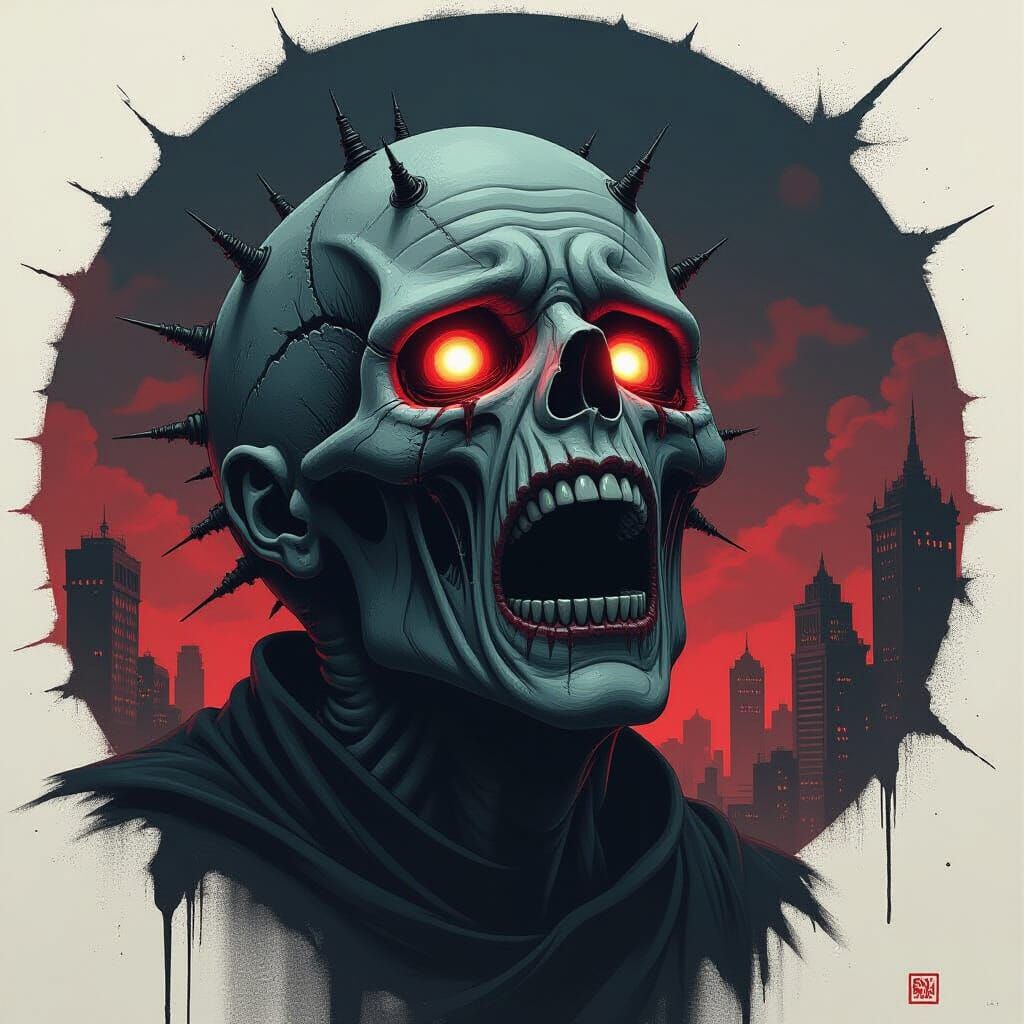 Tormented Ghoul Screaming in Anguish