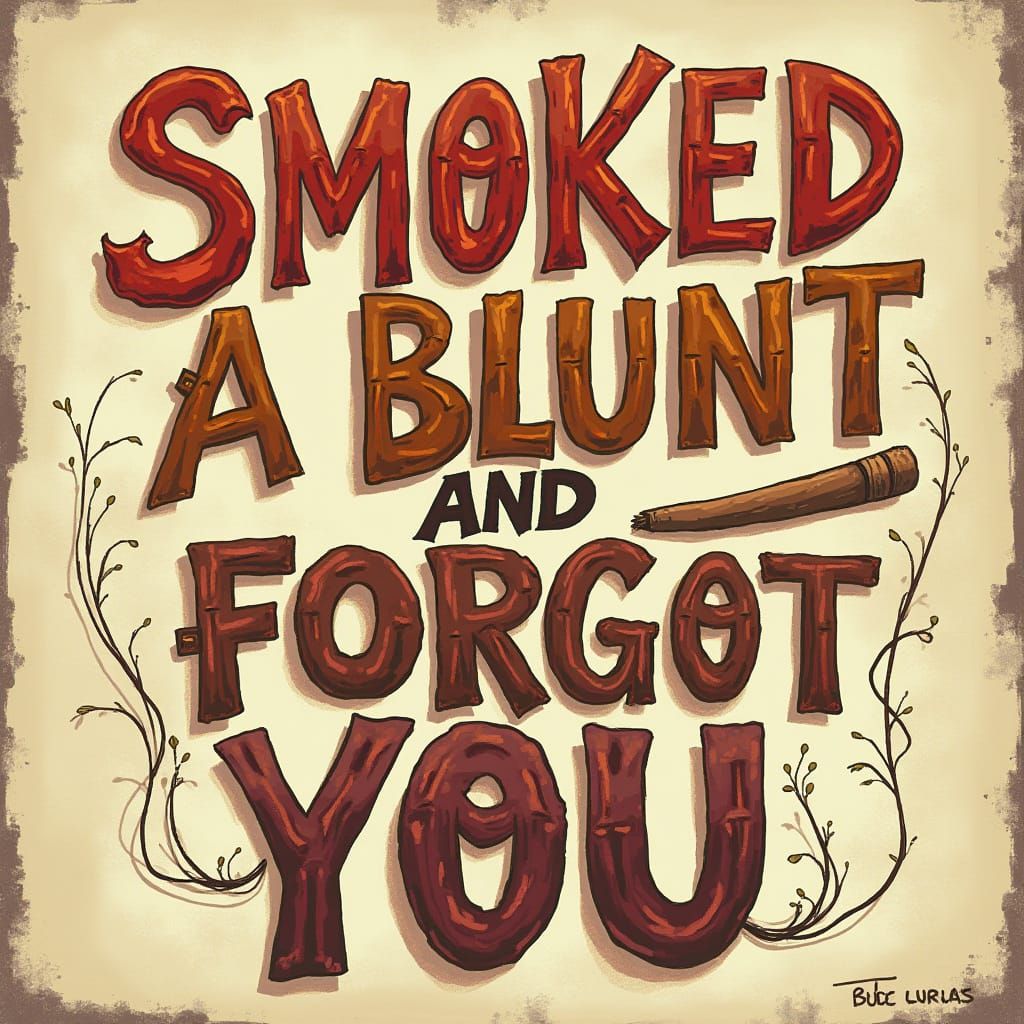Cute Cartoon Wallpaper with Blunt Reminder
