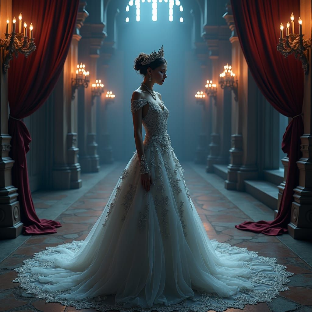 Gothic Bride in Transylvanian Castle