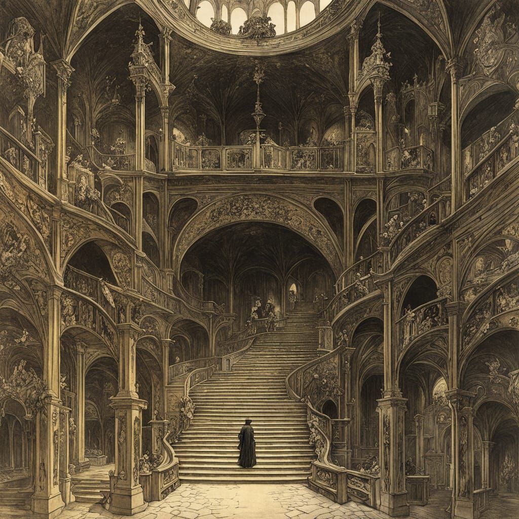 Echoing Empty Labyrinth Art Style