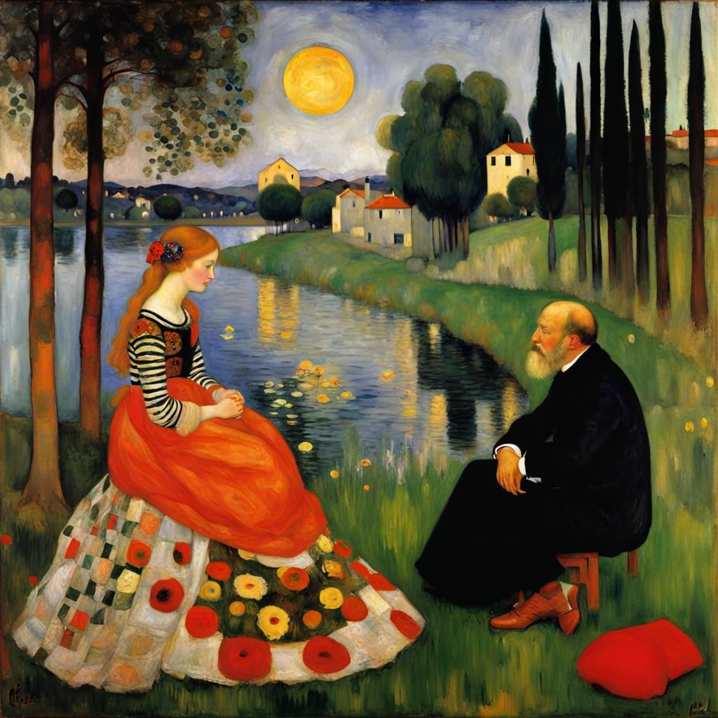 Inspired by Klee, Klimt, Waterhouse, Renoir, Botticelli