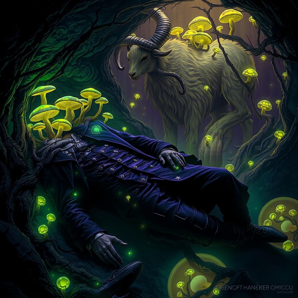 Fungal Coma Dream: Civil Servant as Mythical Goat