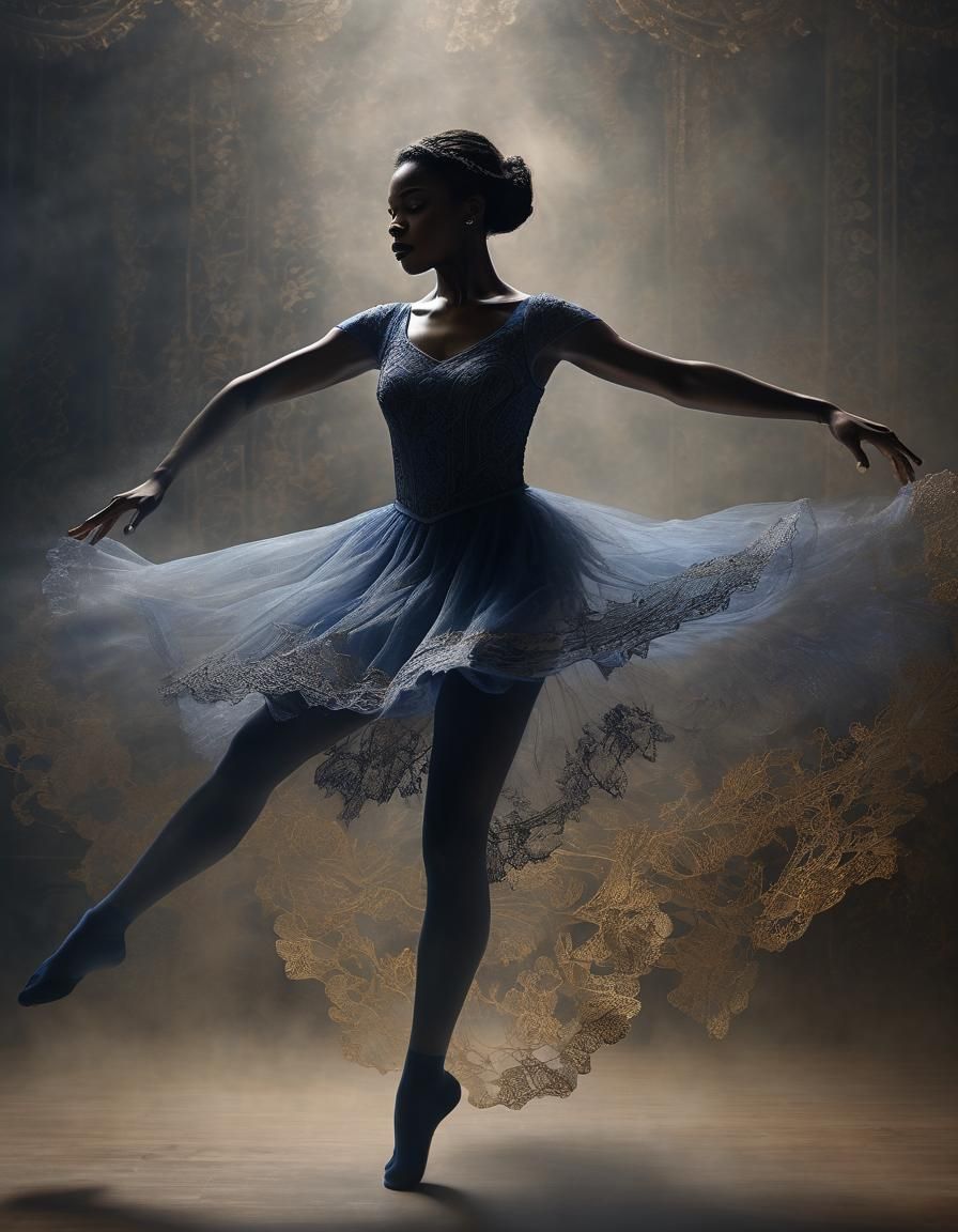 Shadow Girl's Ballet in Lapis Lazuli Mist