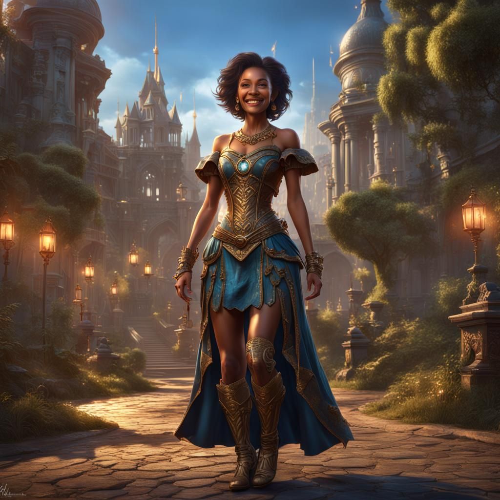 Fantasy Art: Beautiful Young Princess with a Big Smile