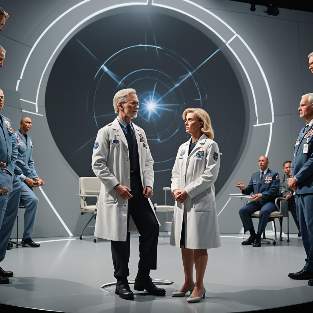 Quantum Entanglement Hologram Presentation in Hyperrealism