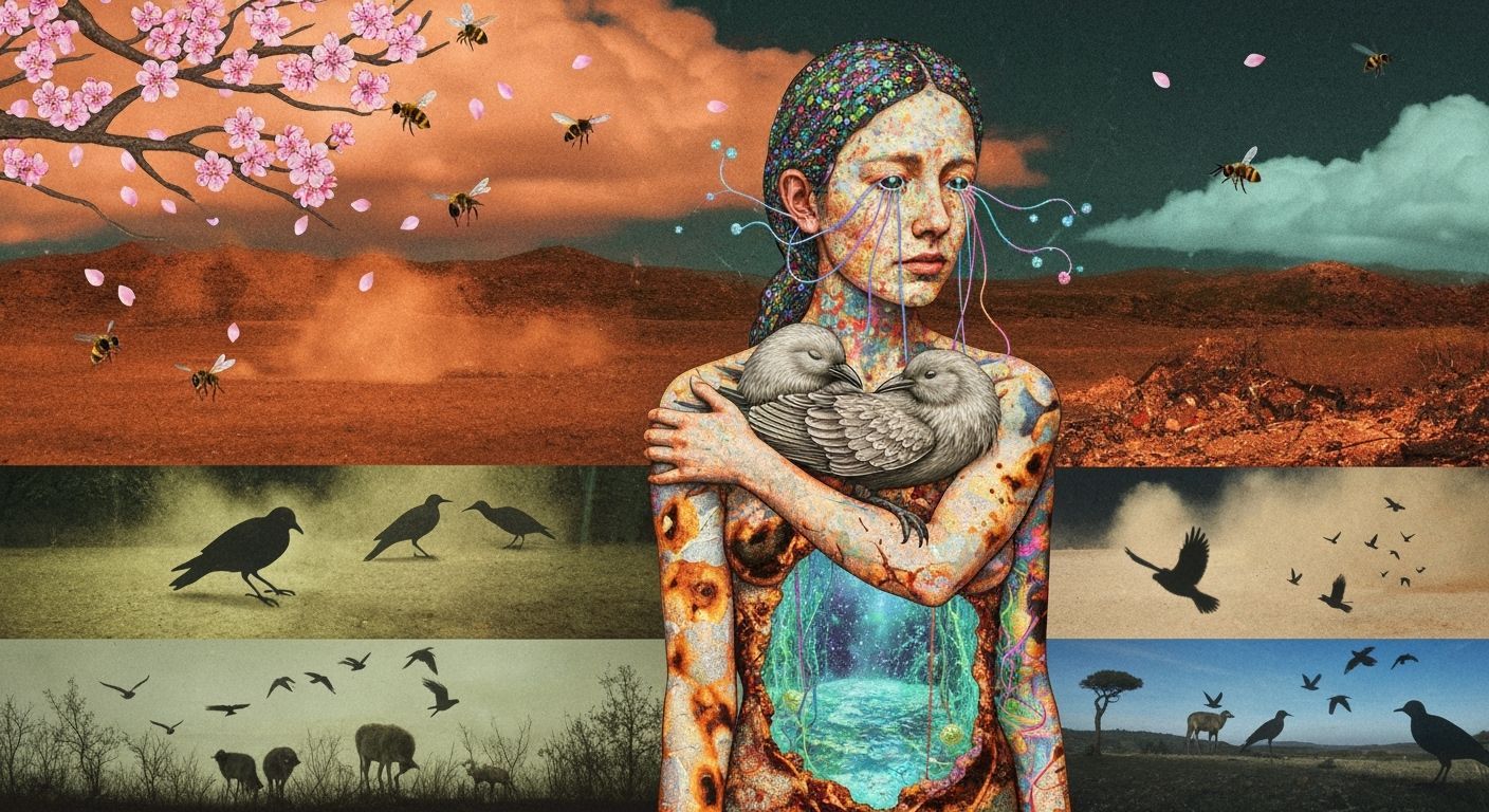 Mystical Shaman Collage of Trance and Transformation