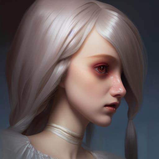 Annabell Doll Portrait in Hyperdetailed Digital Art