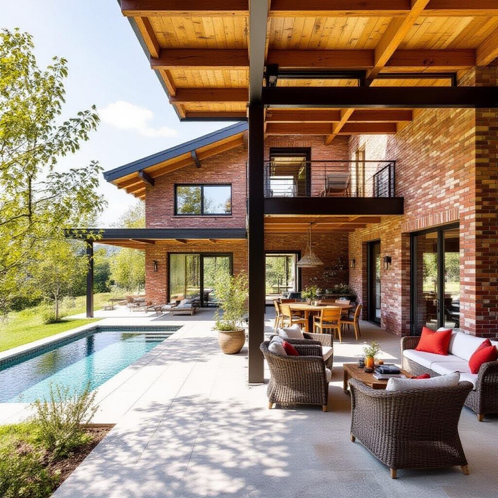 Modern Country Villa with Orchard and Pool