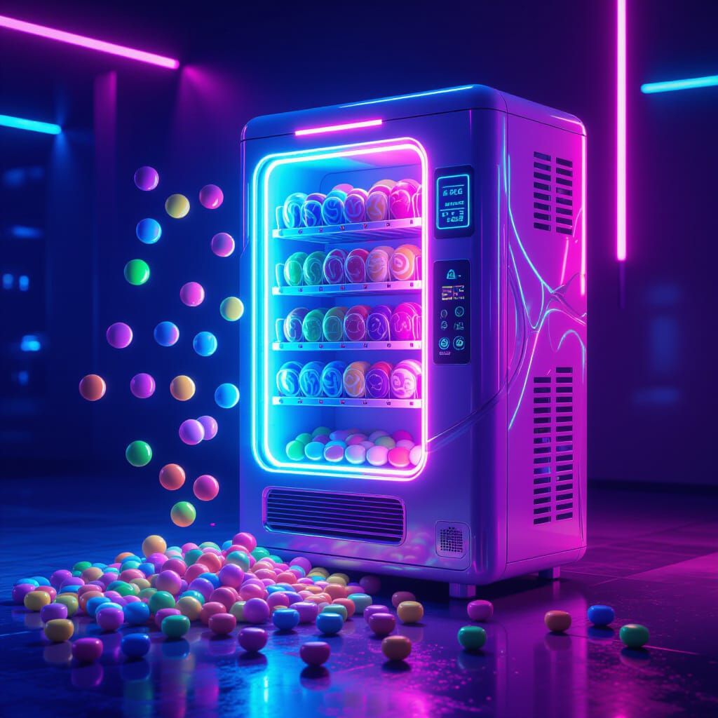 Futuristic Candy Air Conditioner in Fantasy Style