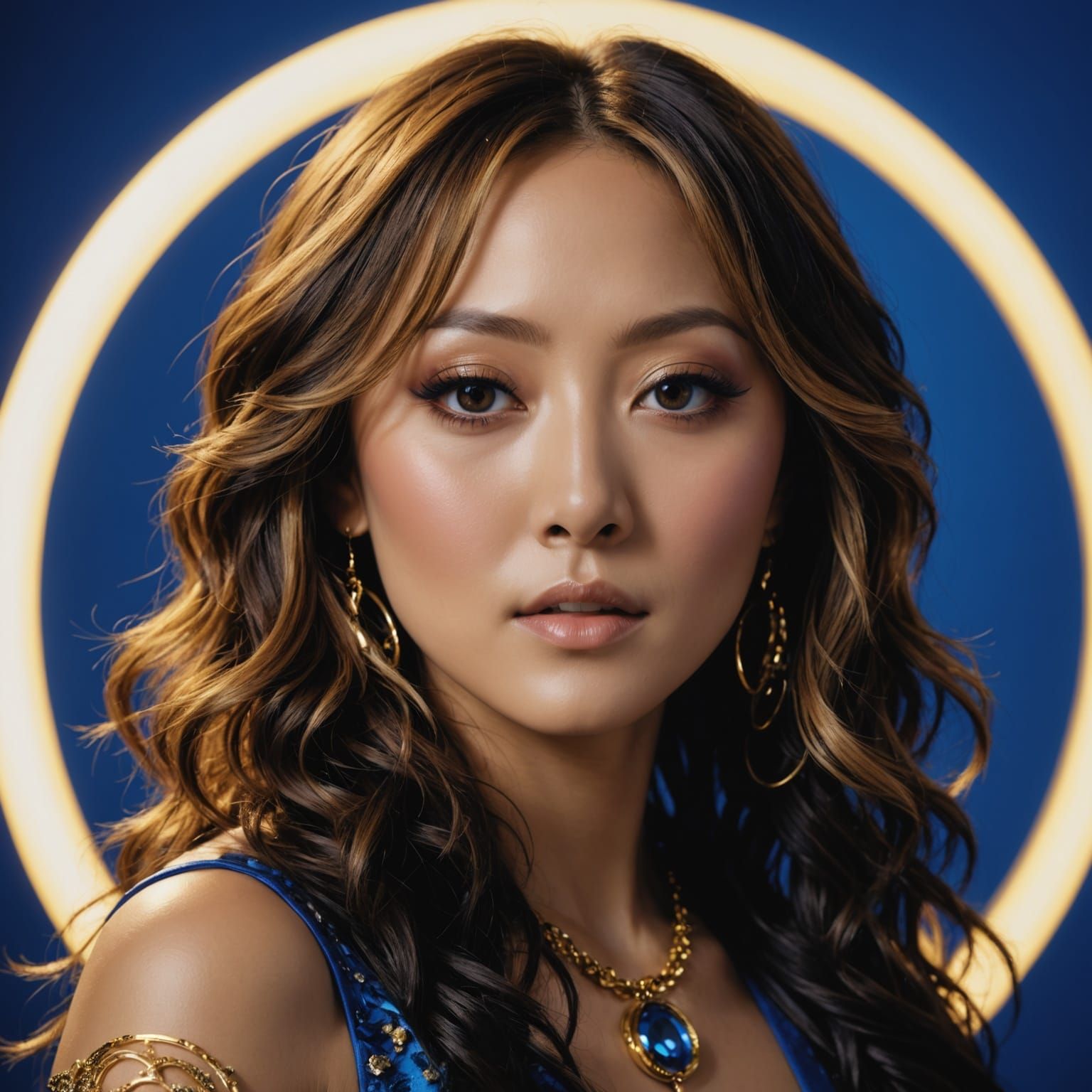 Ayumi Hamasaki in Vibrant 3D Render