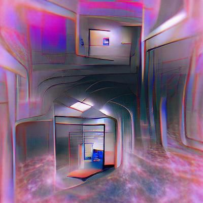 Evocative Liminal Space Interior