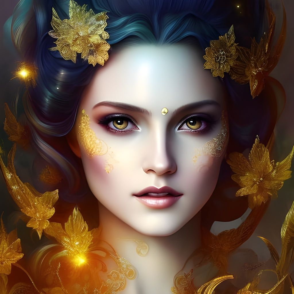 Chibified Emma Watson Portrait in Fantasy Style