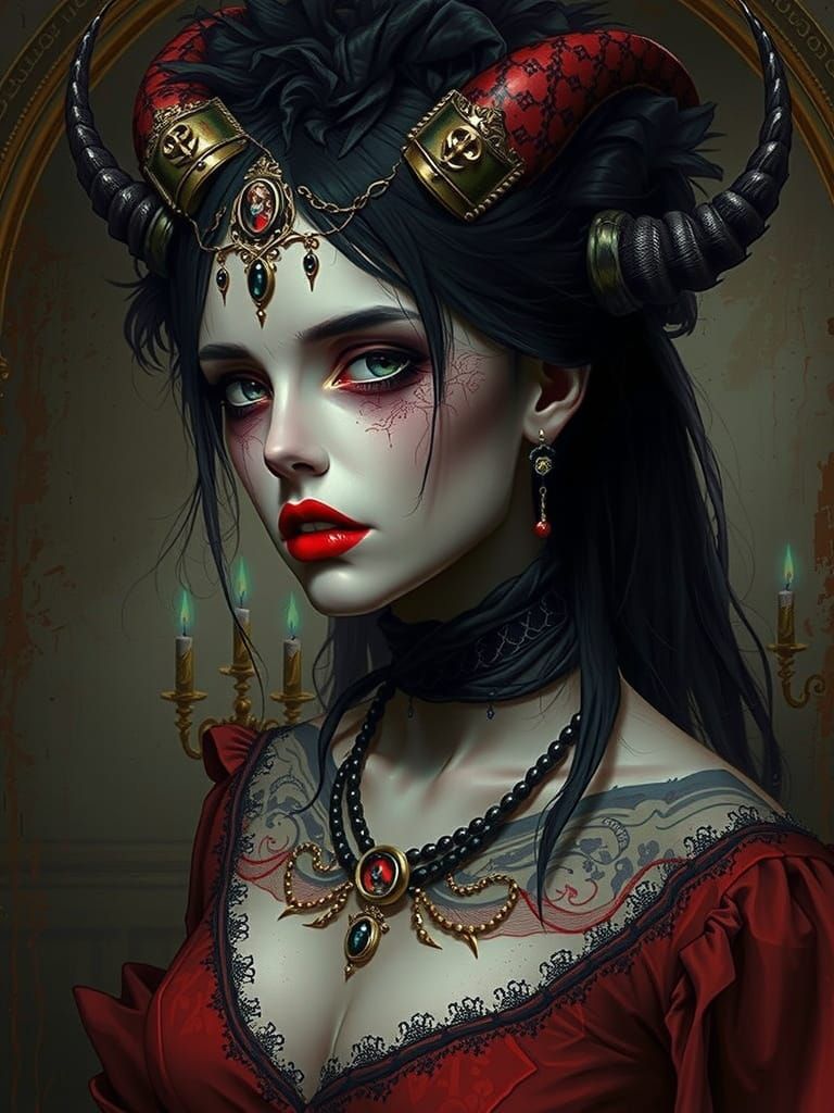 Gothic Matron Malice in Abandoned Asylum