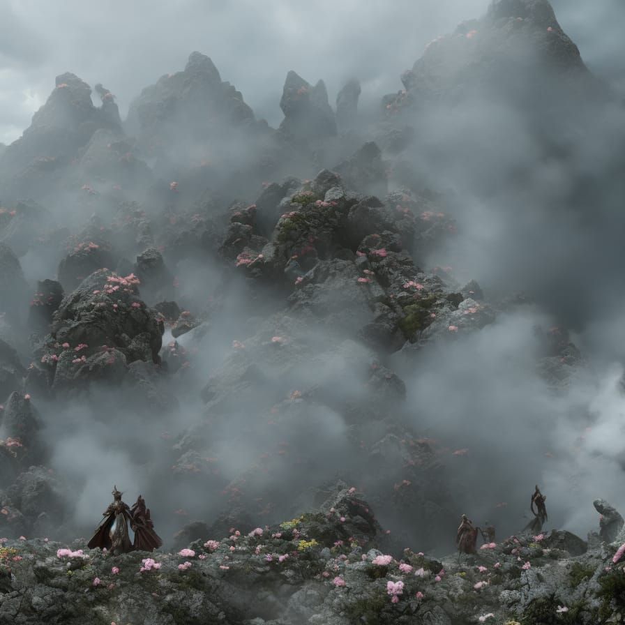 Cannibalistic Feast in a Floral Caldron