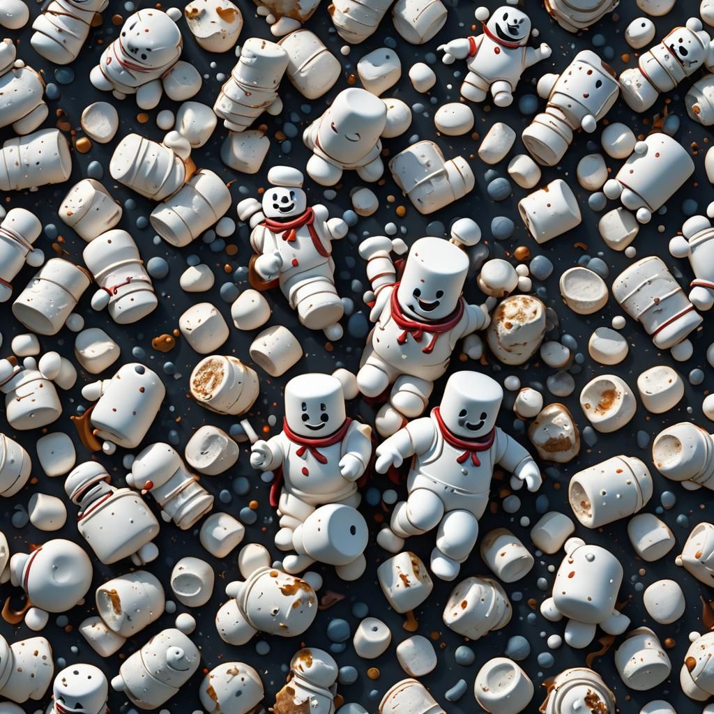 Fantastical Marshmallow Man Concept Art