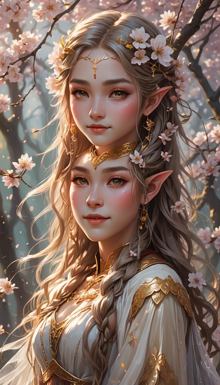Ethereal Fantasy Portrait in Anime Style