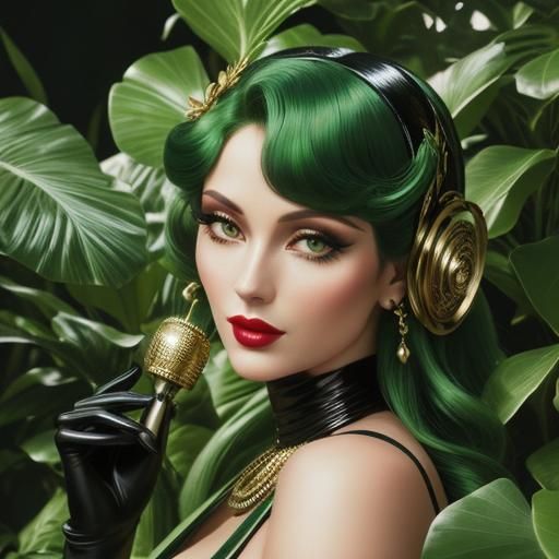 Eve in Decopunk Paradise with Serpent