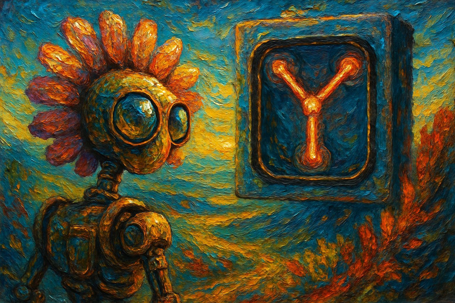 Animatronic Flux Capacitor With Flower-Head