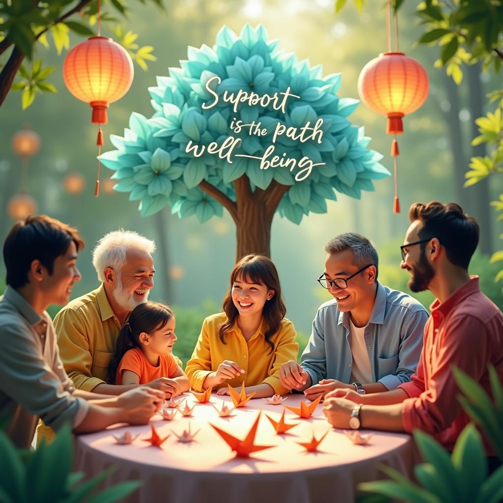 Vibrant Community: Origami and Emotional Support